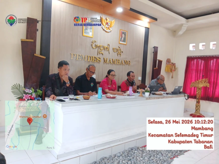 RAPAT FORUM SEKRETARIS DESA (RAKOR SEKDES) SE KECCAMATAN SELEMADEG TIMUR