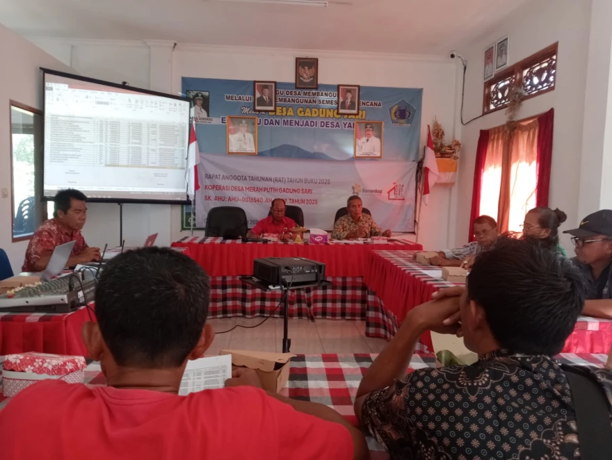 RAPAT REALISASI APBDES TRIWULAN I BERSAMA BPD DESA GADUNG SARI TAHUN 2026